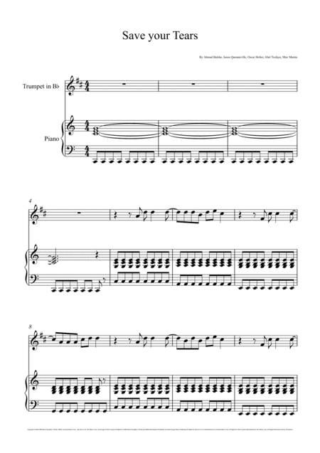 Save Your Tears (arr. André Laitano)