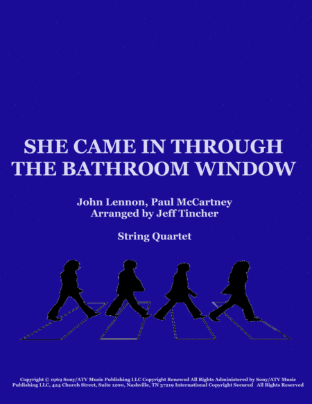 She Came In Through The Bathroom Window (arr. Jeff Tincher)