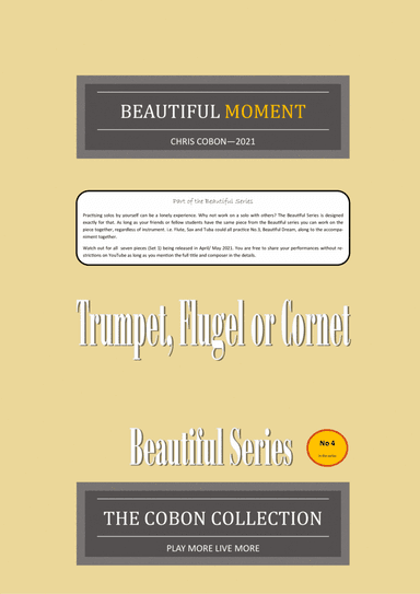 No.4 Beautiful Moment (Trumpet, Flugel or Cornet)