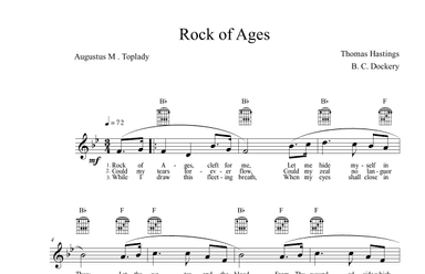 Rock of Ages (Lead Sheet) (arr. B. C. Dockery)
