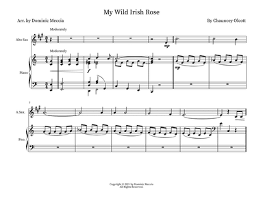 My Wild Irish Rose (arr. Dominic Meccia)