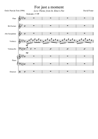 For Just A Moment (arr. Peet du Toit)