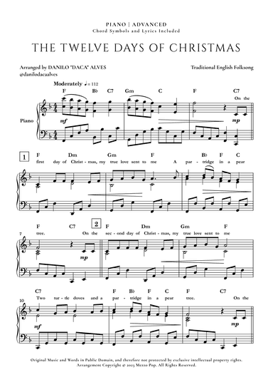 The Twelve Days of Christmas (arr. Danilo "Daca" Alves)