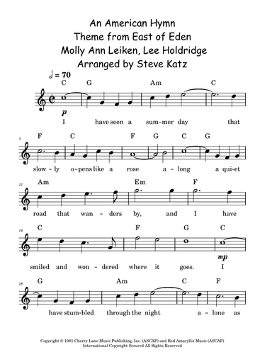 An American Hymn (arr. Steve Katz)