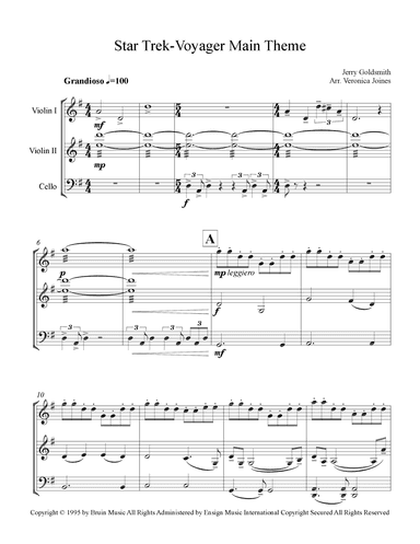 Star Trek - Voyager(r) (arr. Veronica Joines)