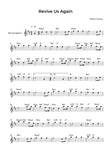 Revive Us Again (arr. Alliance Edition)
