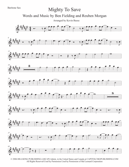 Mighty To Save (arr. Kevin Busse)