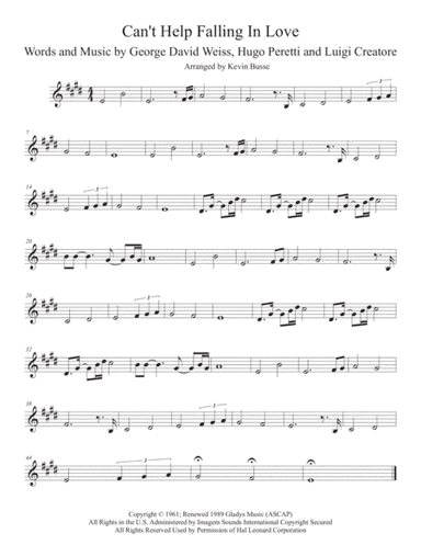 Can't Help Falling In Love (arr. Kevin Busse)