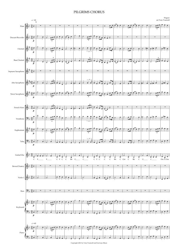 Pilgrim's Chorus (arr. Tony Tournoff)