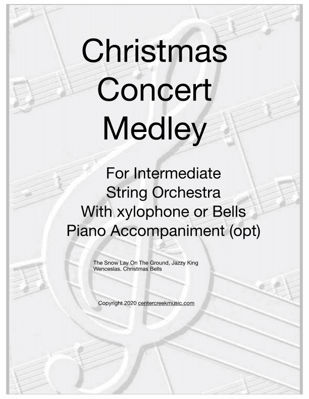 Christmas Concert Medley for Intermediate String Orchestra and xylophone (arr. Janice Malan)
