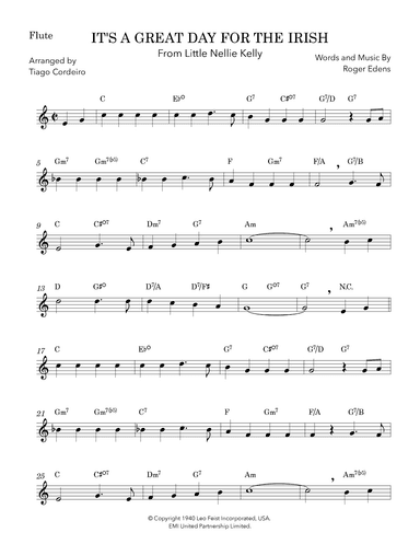 It's A Great Day For The Irish (arr. Tiago Cordeiro)