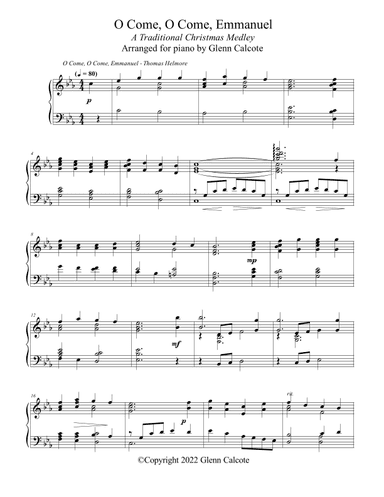 O Come, O Come, Emmanuel - A traditional Christmas medley. (arr. Glenn Calcote)