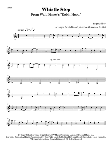 Whistle Stop (arr. Alessandra Gelfini)