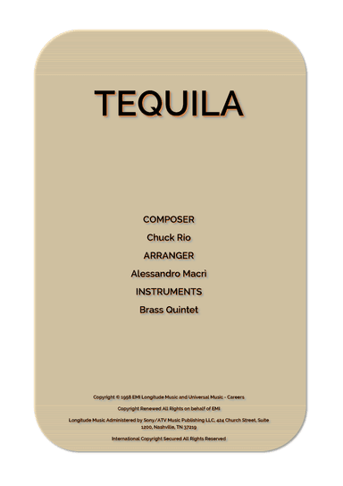 Tequila (arr. Alessandro Macrì)