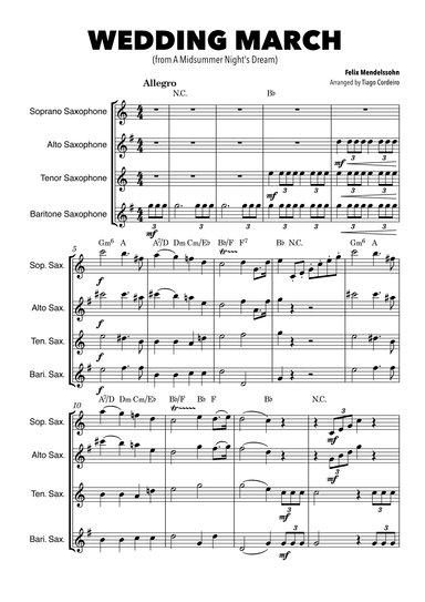 Wedding March (arr. Tiago Cordeiro)