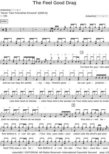 Feel Good Drag (arr. COPYDRUM)