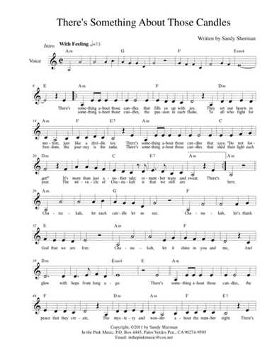 There's Something About Those Candles - solo A minor