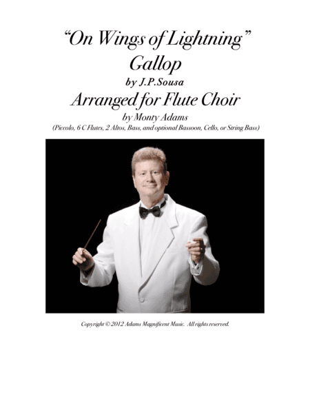 On Wings of Lightning Gallop for Flute Choir by J. P. Sousa (arr. Monty Adams)
