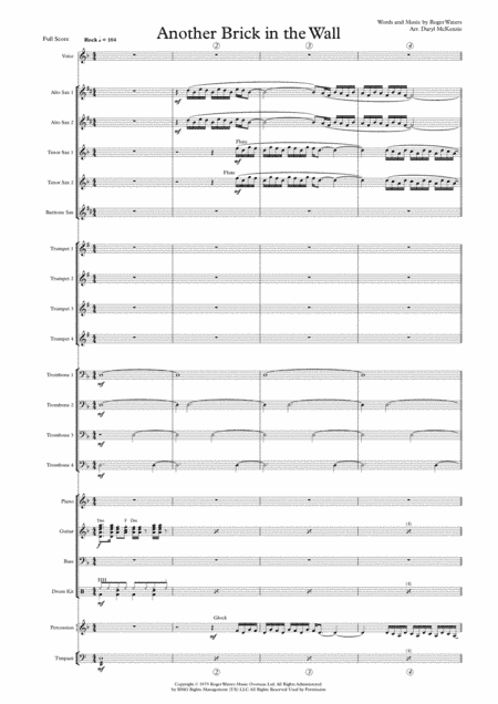 Another Brick In The Wall, Part 2 (arr. Daryl McKenzie)