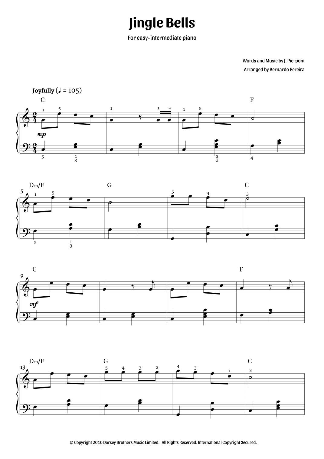 Jingle Bells (arr. Bernardo Pereira)