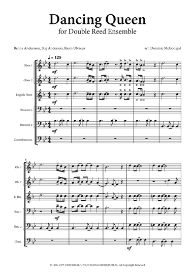 Dancing Queen (arr. Dominic McGonigal)