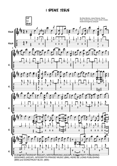I Speak Jesus (arr. by Ezequiel zeferino edição)