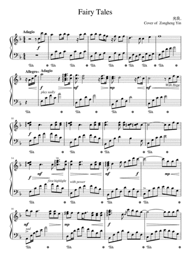 Fairy Tales (arr. Zongheng Yin)