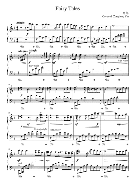 Fairy Tales (arr. Zongheng Yin)