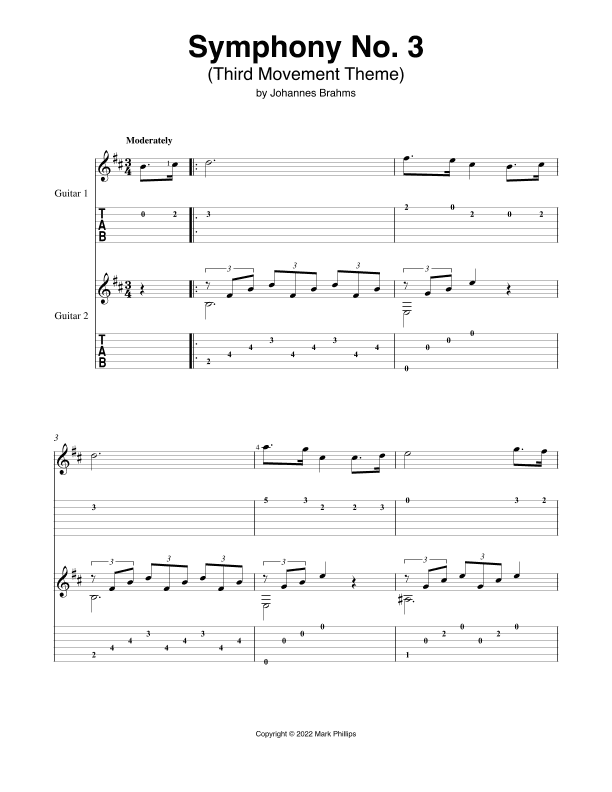 Symphony No. 3 (Third Movement Theme) (arr. Mark Phillips)