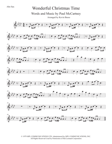 Wonderful Christmastime (arr. Kevin Busse)