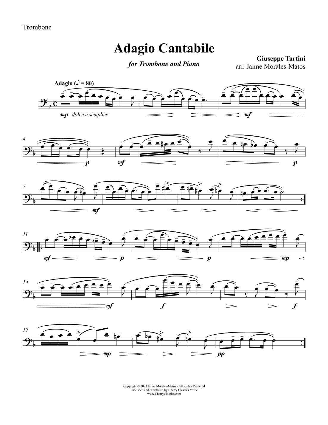 Adagio Cantabile (arr. Jaime Morales-Matos)
