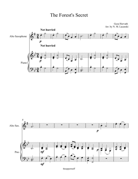 The Forest's Secret (arr. Nick Lacanski)