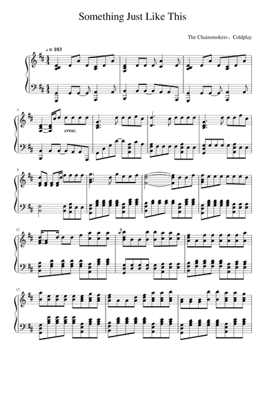 Something Just Like This (arr. Andrew Taggart)