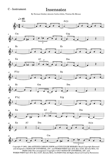 Influencia Do Jazz (arr. Fabio Eduardo de Oliveira)