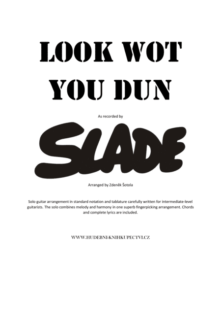 Look Wot You Dun (arr. Zdeněk Šotola)