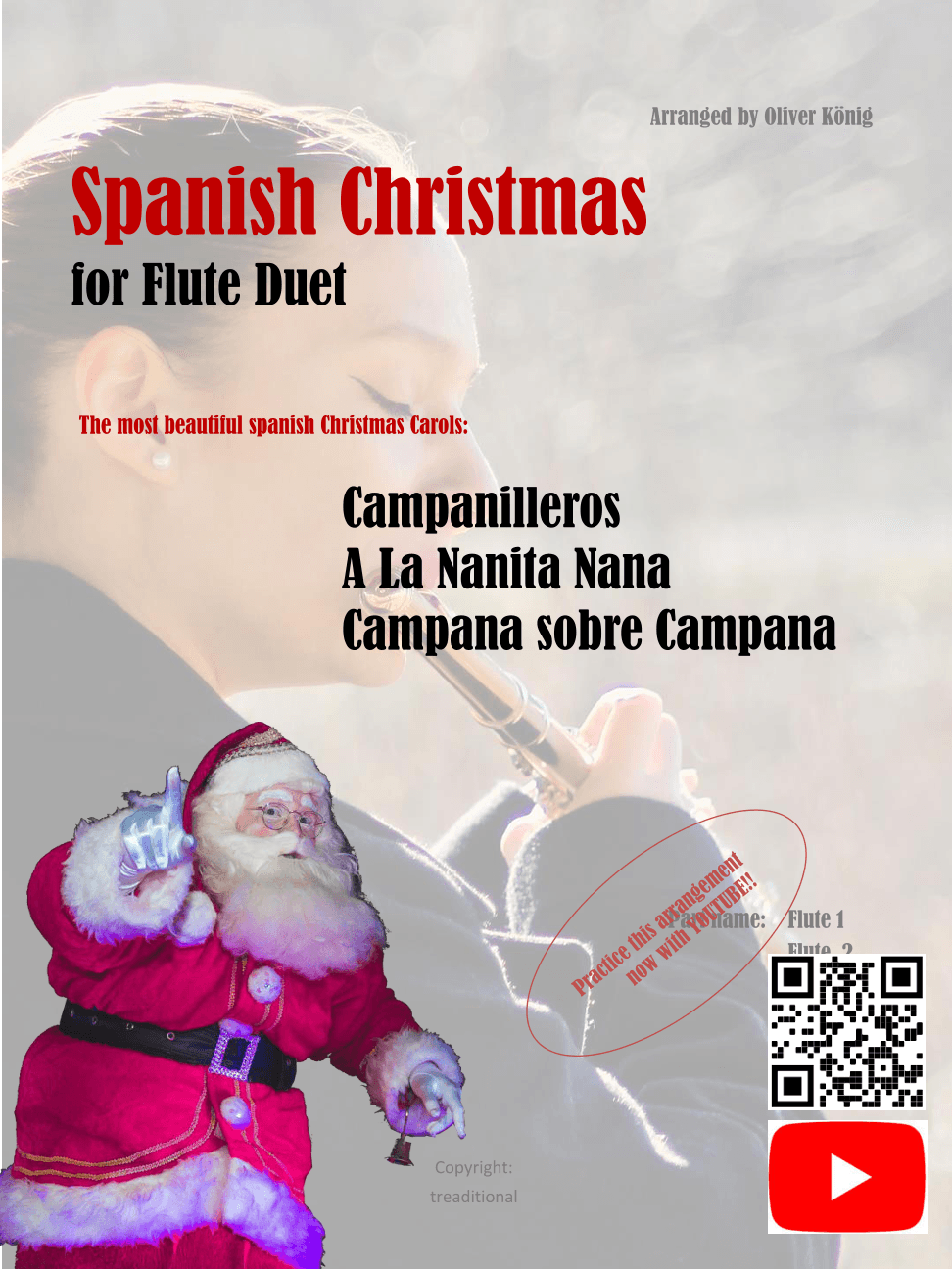 Villancicos Españoles para 2 Flautas (arr. Oliver König)