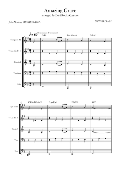 Amazing Grace (arr. Davi Rocha Campos)