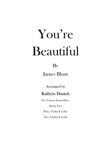 You're Beautiful (arr. Kathryn Daniels)