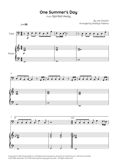 One Summer's Day (arr. Rodrigo Faleiros)