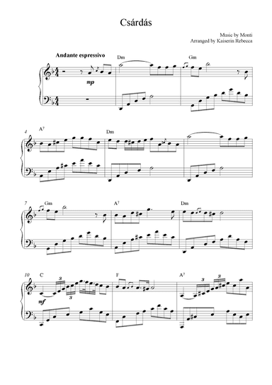 Csárdás (arr. Kaiserin Rebecca)