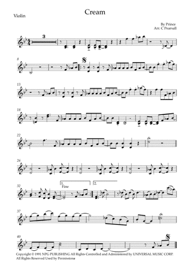 Cream (arr. Caroline Pearsall)