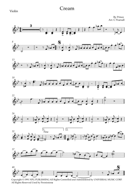 Cream (arr. Caroline Pearsall)