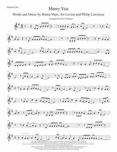 Marry You (arr. Kevin Busse)