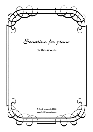 Dimitris Anousis Sonatina For Piano