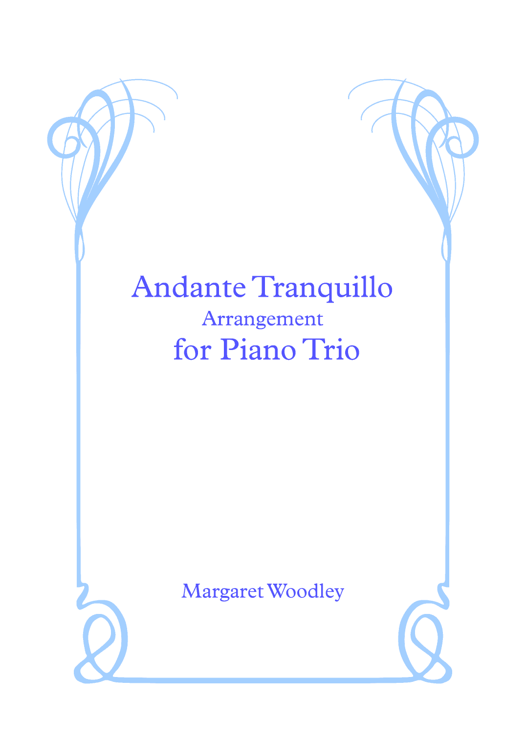 Andante Tranquillo  for Piano Trio