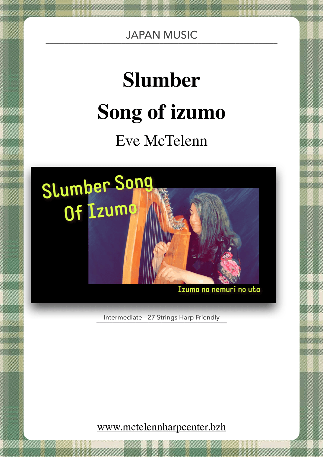 Slumber Song Of Izumo - Japanese Lullaby - beginner & 27 String Harp | McTelenn Harp Center (arr. Eve McTelenn)
