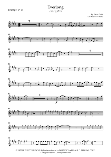 Everlong (arr. Fernando Britto)