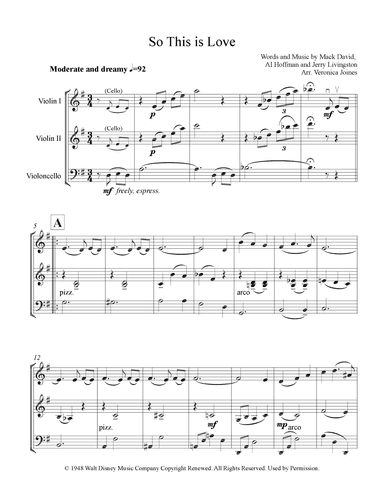 So This Is Love (arr. Veronica Joines)