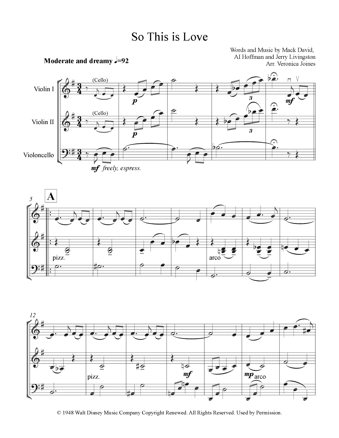 So This Is Love (arr. Veronica Joines)