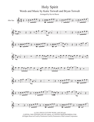 Holy Spirit (arr. Kevin Busse)